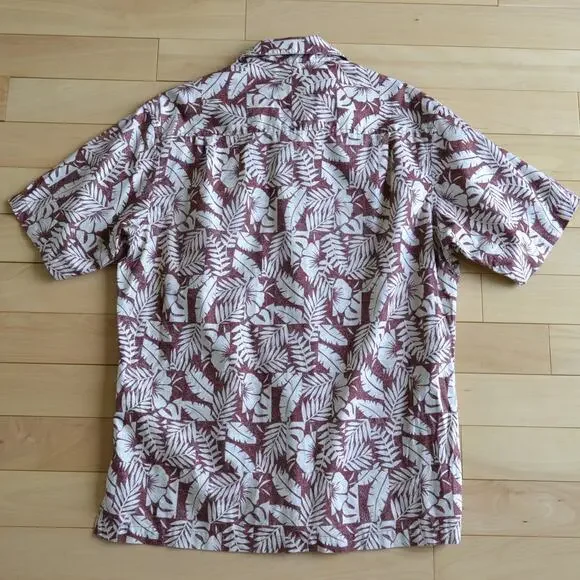 Woolrich Tropical Hawaiian Short Sleeve Button Down Shirt Size M - Picture 4 of 4